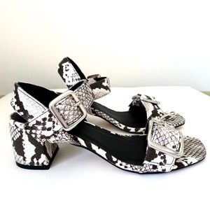 ASOS Faux Snakeskin Sandals. New w/out box.